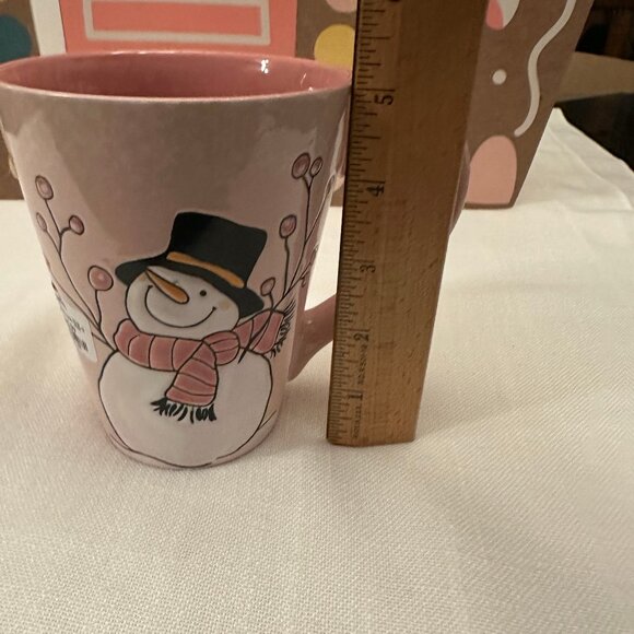 SPECTRUM DESIGNZ MUG SNOWMAN 5" MICROWAVE SAFE 15 OZ NWT - Picture 3 of 5